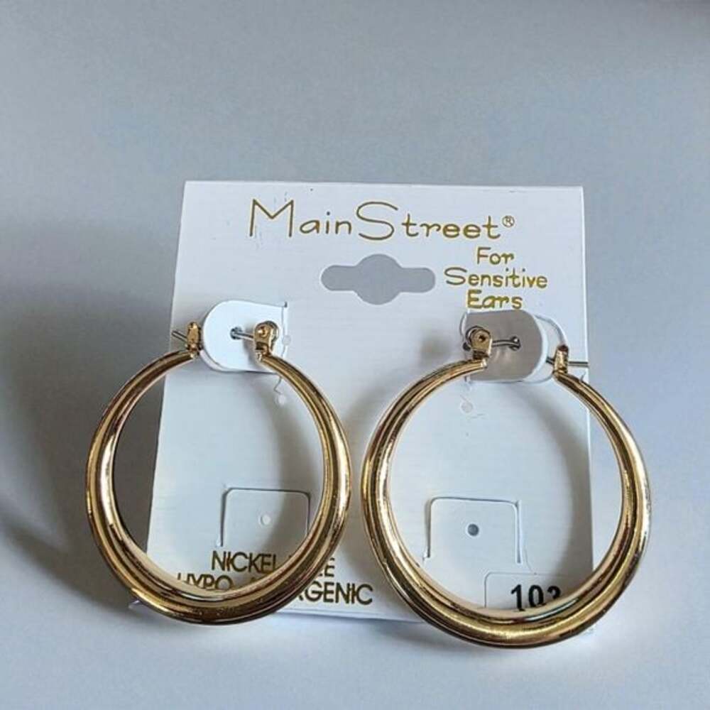 Mainstreet Gold Hoop Earrings for Women